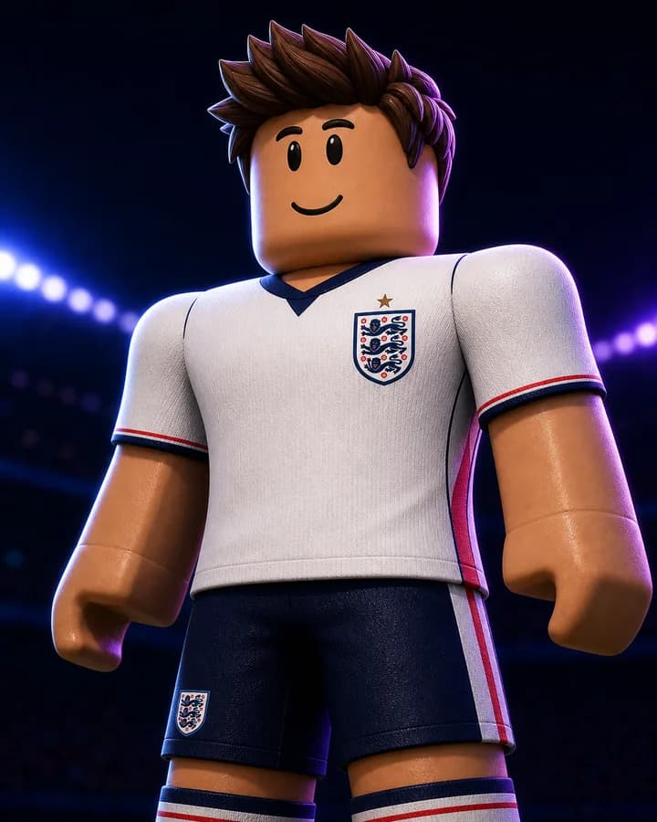England Roblox World Cup jersey player
