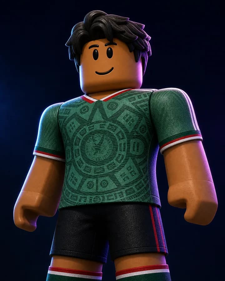 Mexico Roblox World Cup jersey player