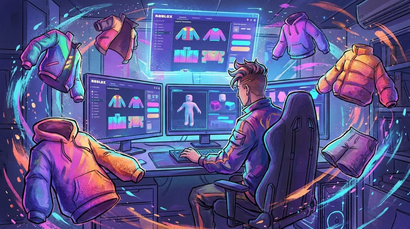 Roblox Layered Clothing Templates: How to Design Jackets, Hoodies, and Outerwear