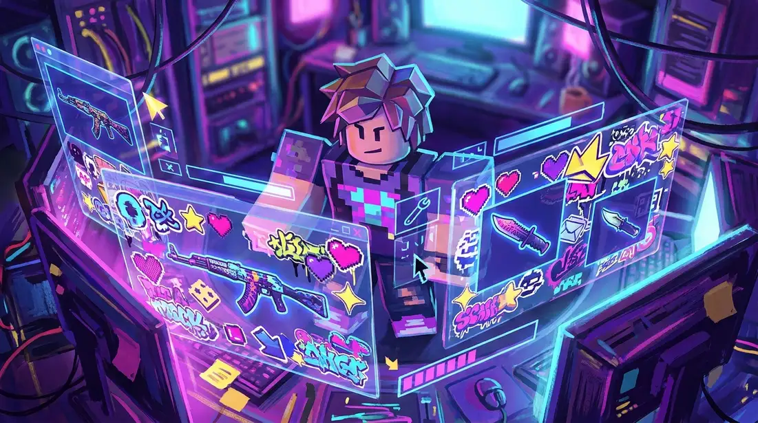 Stickers Trends in Roblox Customization