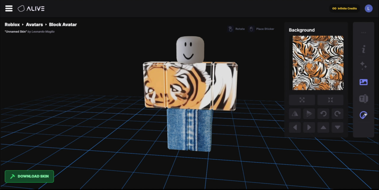 Alive Studio Roblox clothing workflow preview